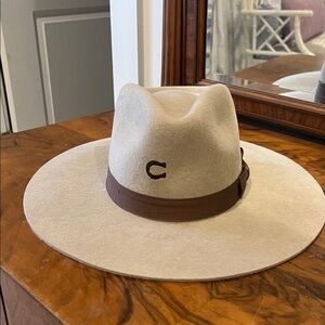 NWT Charlie 1 Highway Cowboy  Hat Sand with Brown Band Small